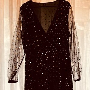 Black Sparkling Dress 3x -NWOT